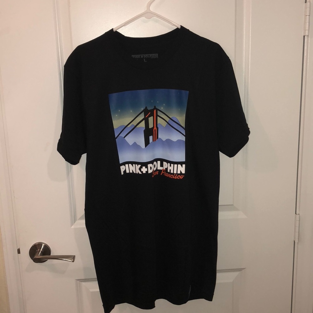 Pink Dolphin Golden Gate T shirt